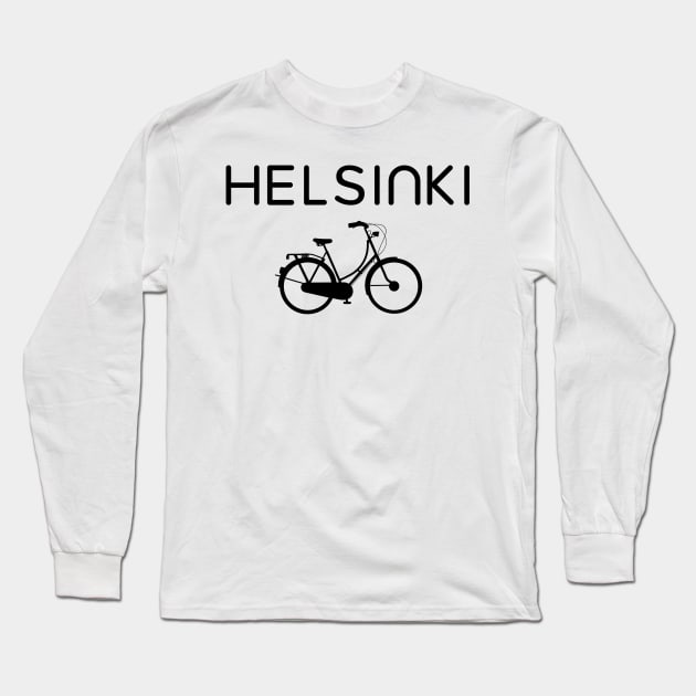 Helsinki Bike Long Sleeve T-Shirt by mivpiv